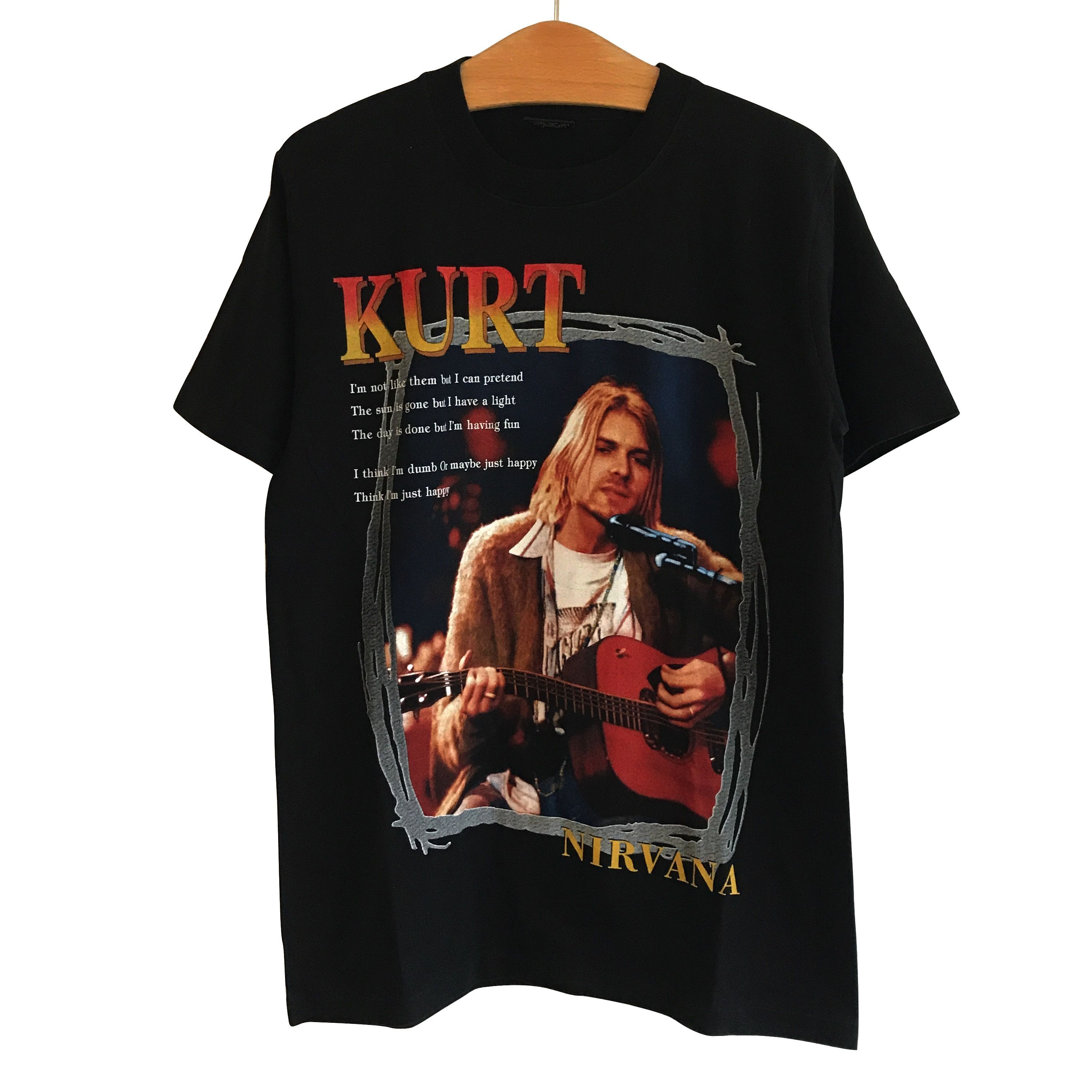 Vintage Nirvana Kurt Cobain Unplugged MTV T-shirt