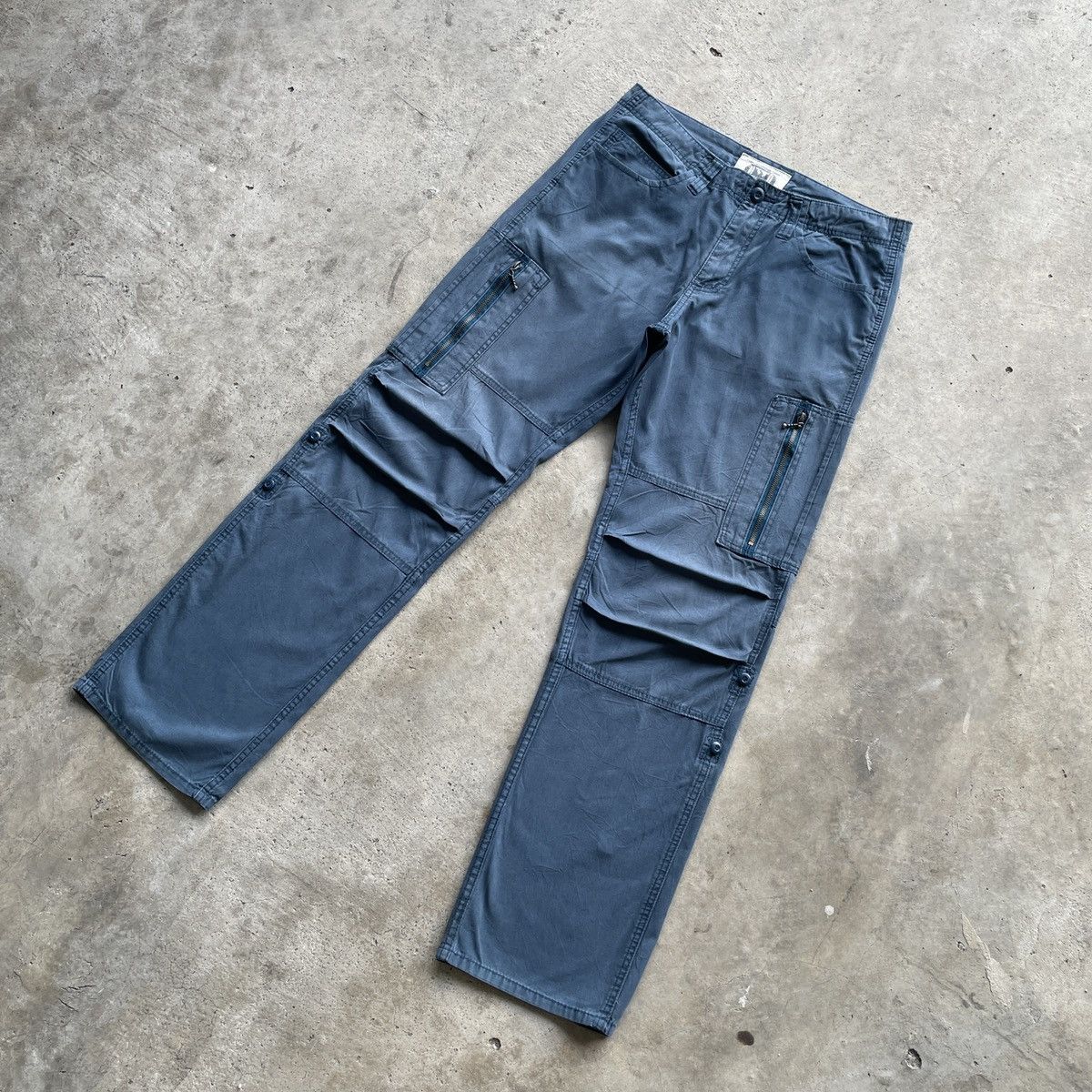 Japanese Brand Vintage Japanese Brand Double Knee Tactical Cargo Pants Size US 33 - 2 Thumbnail
