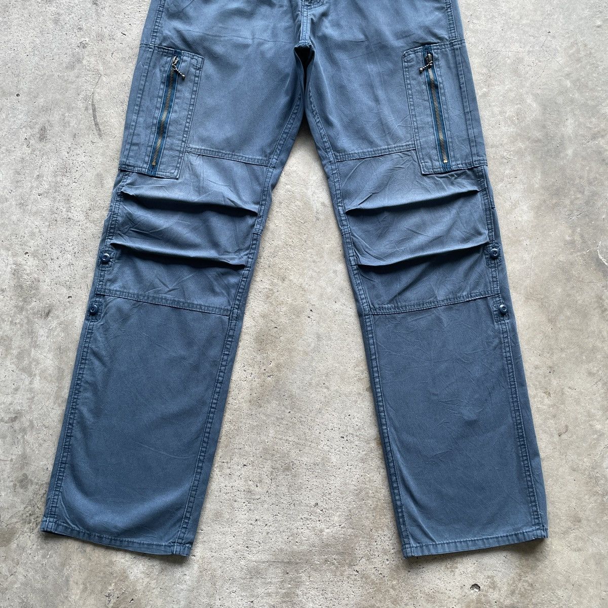Japanese Brand Vintage Japanese Brand Double Knee Tactical Cargo Pants Size US 33 - 4 Thumbnail