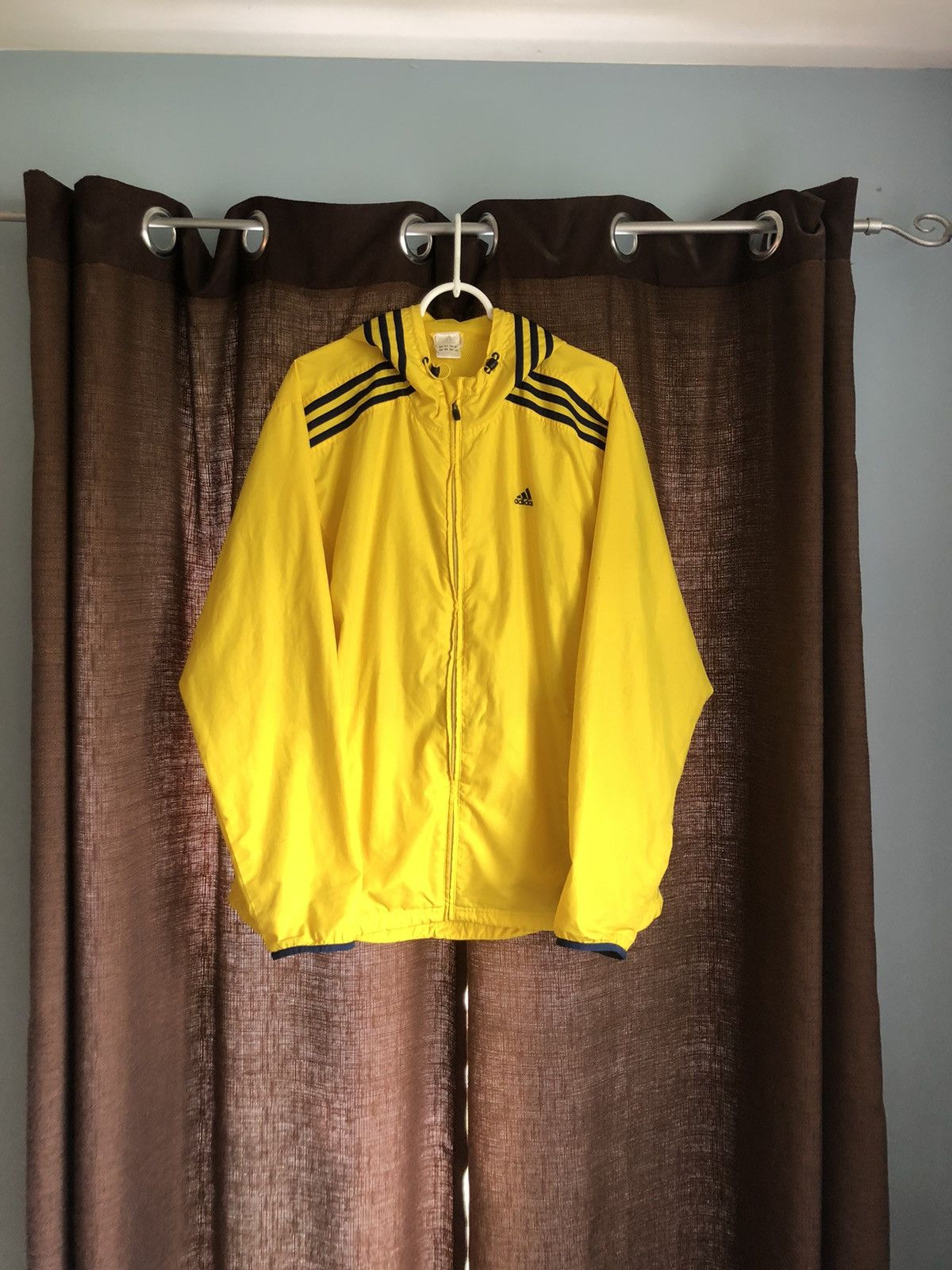 Adidas Three Stripes Windbreaker Zip-Up Jacket