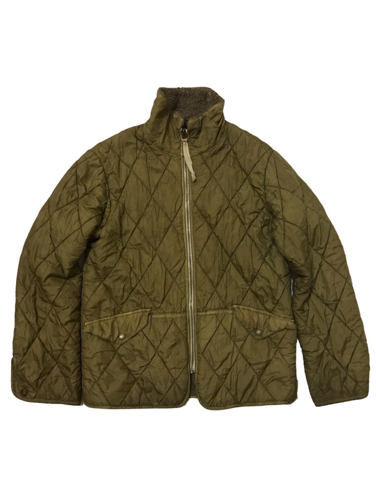 image of Boycott Fleece Lined Army Jacket in Olive, Men's (Size Large)