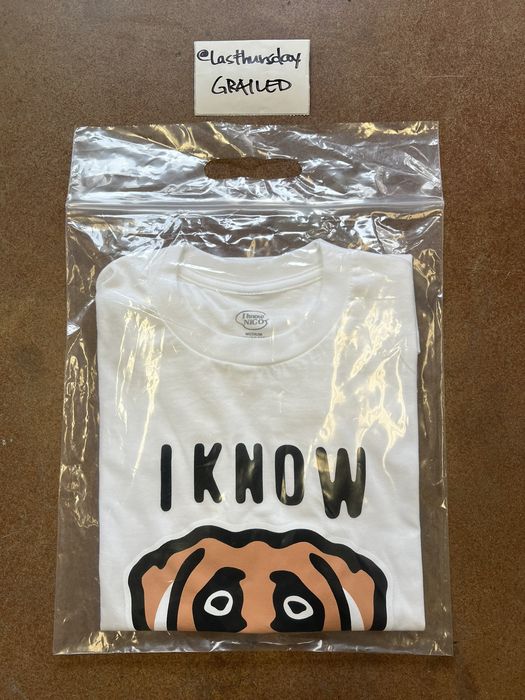 Human Made x Victor Victor I Know Nigo T-Shirt White L