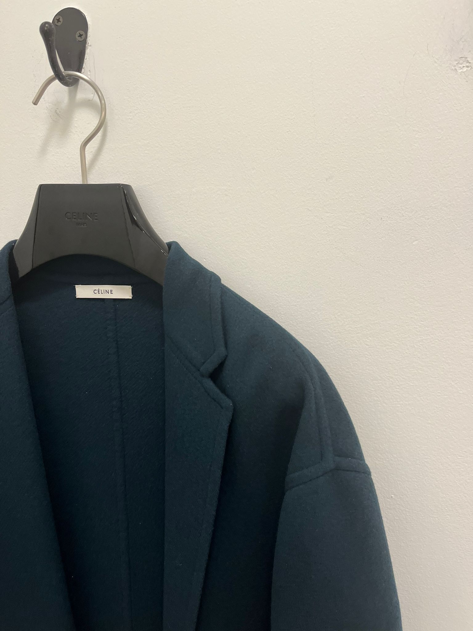Celine Double Face Cashmere Coat in Green Size M / US 6-8 / IT 42-44 - 4 Thumbnail