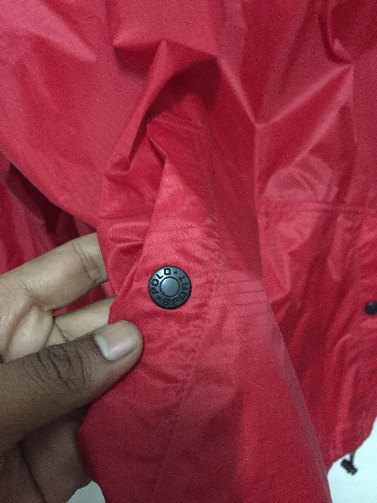 Polo Ralph Lauren Vintage Polo Sport Raplh Lauren Windbreaker Hoddie Red Colour Size US M / EU 48-50 / 2 - 3 Thumbnail