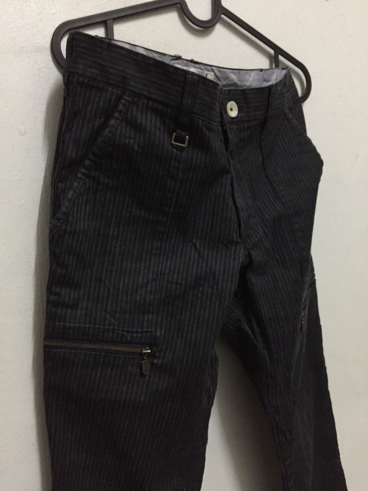 Michel Klein MICHEL KLEIN PLUS HOMME BONDAGE CARGO PANTS GREY COLOUR Size US 30 / EU 46 - 2 Thumbnail
