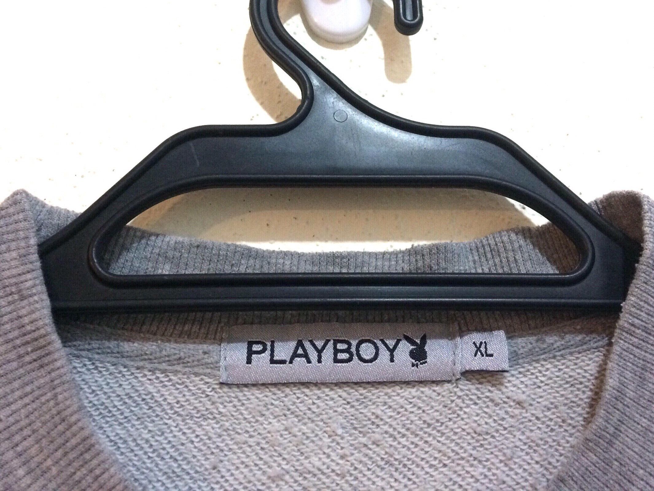 Playboy Playboy Big Logo Crewneck Grey Jumper Size US L / EU 52-54 / 3 - 3 Thumbnail