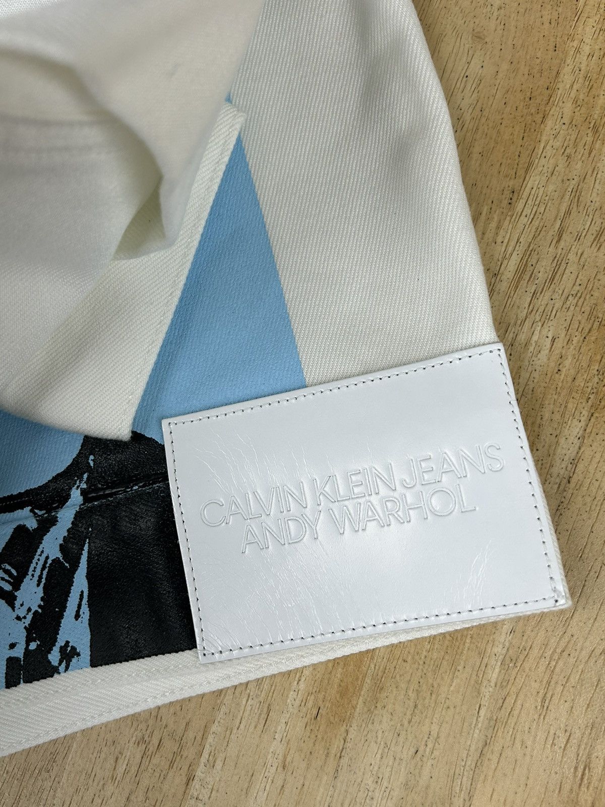 Andy Warhol Calvin Klein Andy Warhol White Denim Jacket XL Size US XL / EU 56 / 4 - 6 Thumbnail