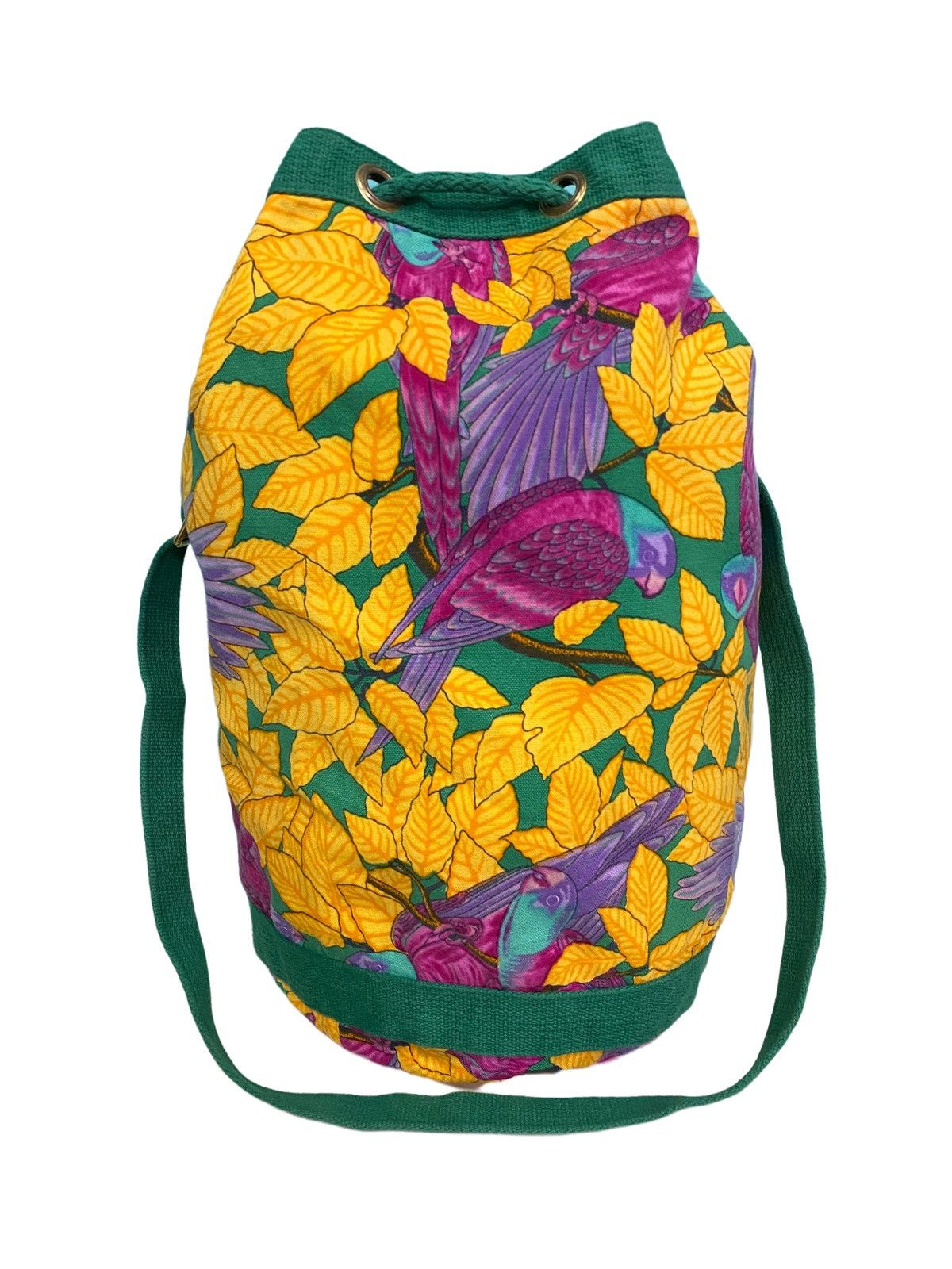 Hermes RARE AUTHENTIC VINTAGE HERMES PARROT DRAWSTRING SHOULDER BAG Size ONE SIZE - 4 Thumbnail