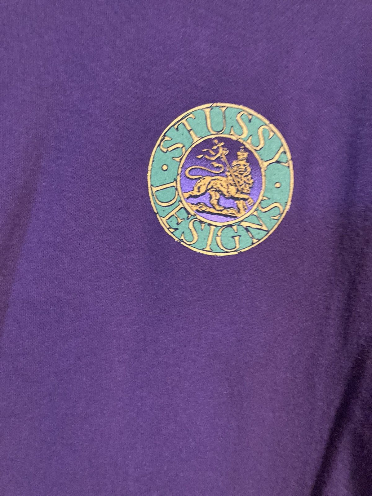 Stussy × Vintage Stussy Purple Tee XL Size US XL / EU 56 / 4 - 2 Thumbnail