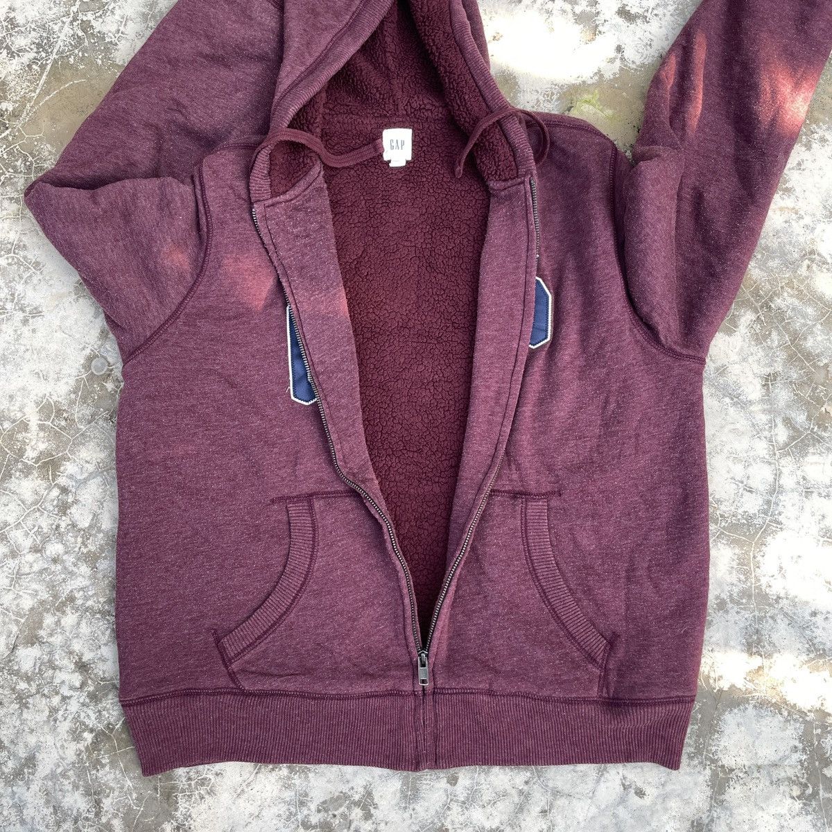 Gap × Vintage Vintage GAP Zipper Hoodie Jacket Size US L / EU 52-54 / 3 - 3 Thumbnail