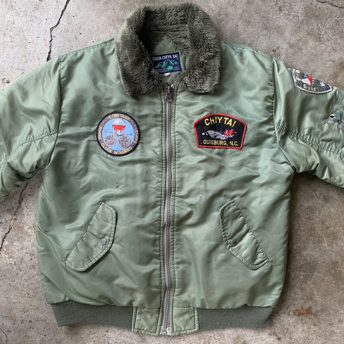 Vintage Military bomber jacket vintage Size US M / EU 48-50 / 2 - 7 Thumbnail