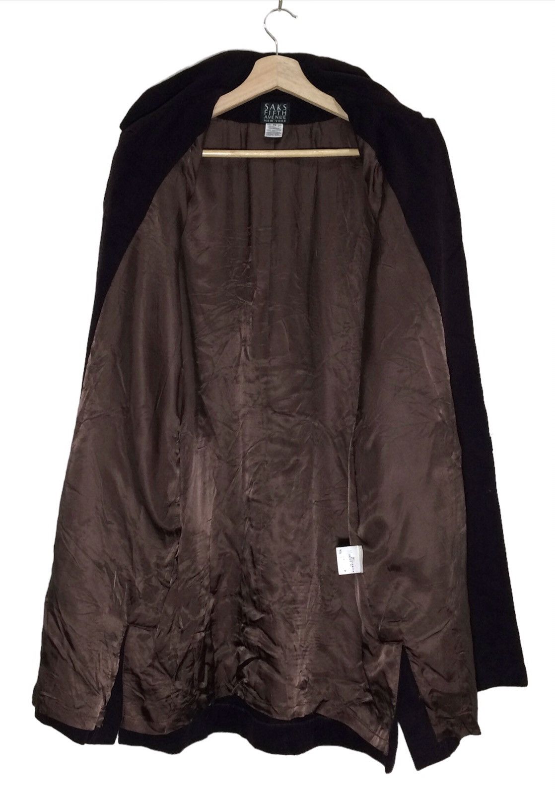 Saks Fifth Avenue Rare SAKS FIFTH AVENUE new york Wool Long Coat Jacket Size US M / EU 48-50 / 2 - 5 Thumbnail