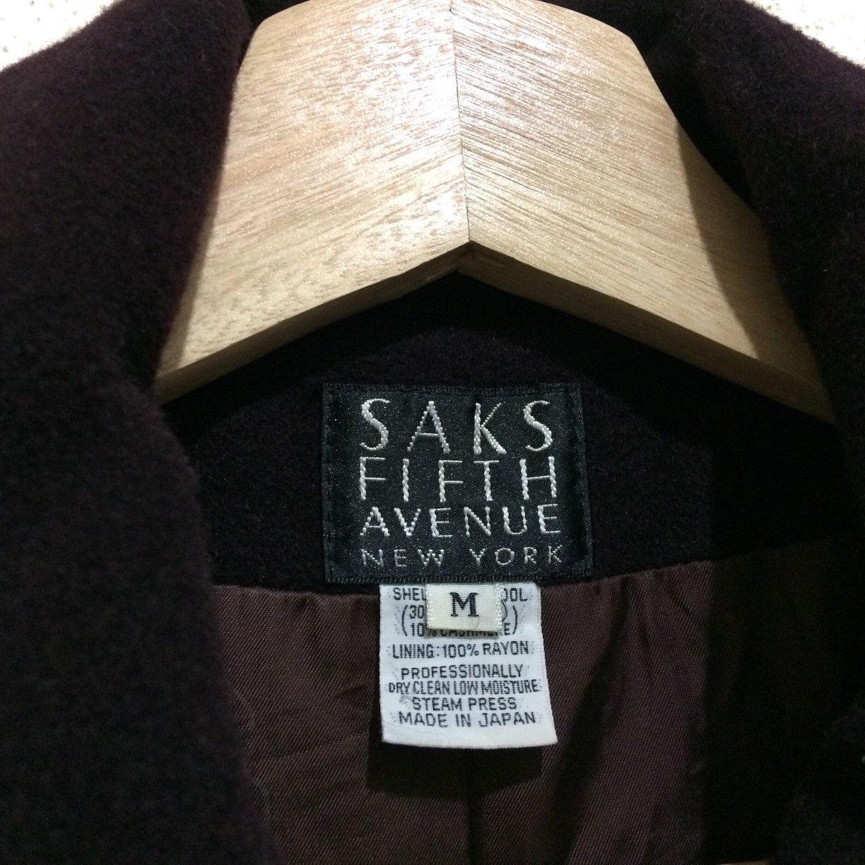 Saks Fifth Avenue Rare SAKS FIFTH AVENUE new york Wool Long Coat Jacket Size US M / EU 48-50 / 2 - 6 Thumbnail