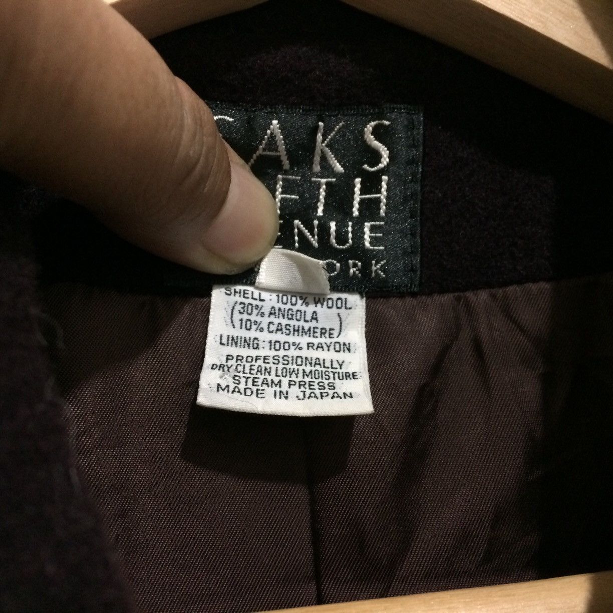 Saks Fifth Avenue Rare SAKS FIFTH AVENUE new york Wool Long Coat Jacket Size US M / EU 48-50 / 2 - 7 Thumbnail