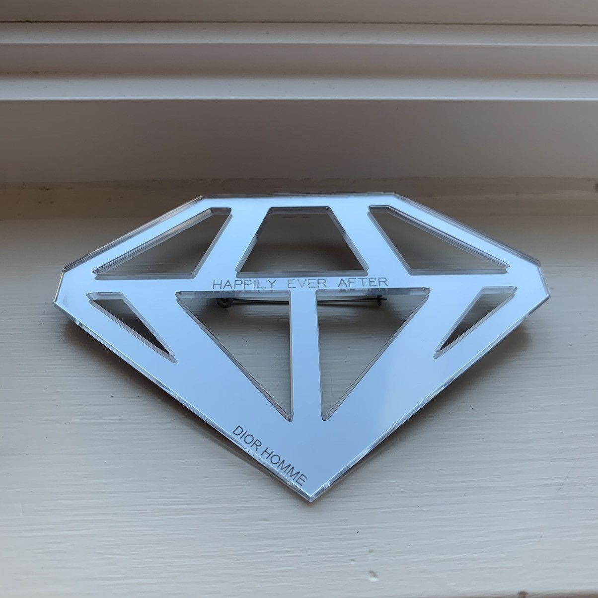 Dior × Hedi Slimane Dior Homme AW07 "Navigate" Diamond "Happily Ever After" Pin Size ONE SIZE - 3 Thumbnail