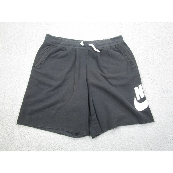 mens black nike sweat shorts