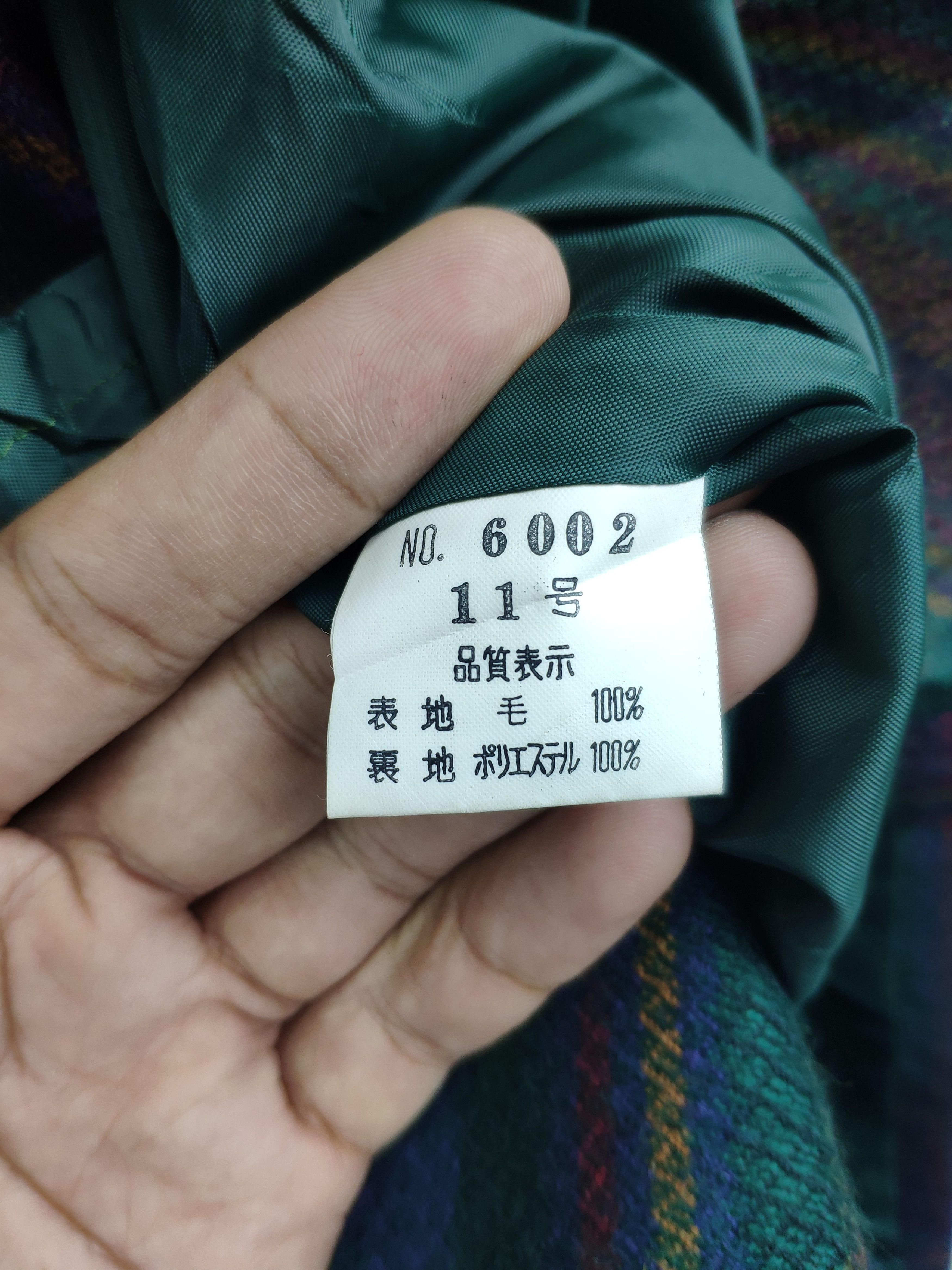 Japanese Brand Vintage Japanese Wool Checkered Blazer Tartan Pattern Size M / US 6-8 / IT 42-44 - 4 Thumbnail