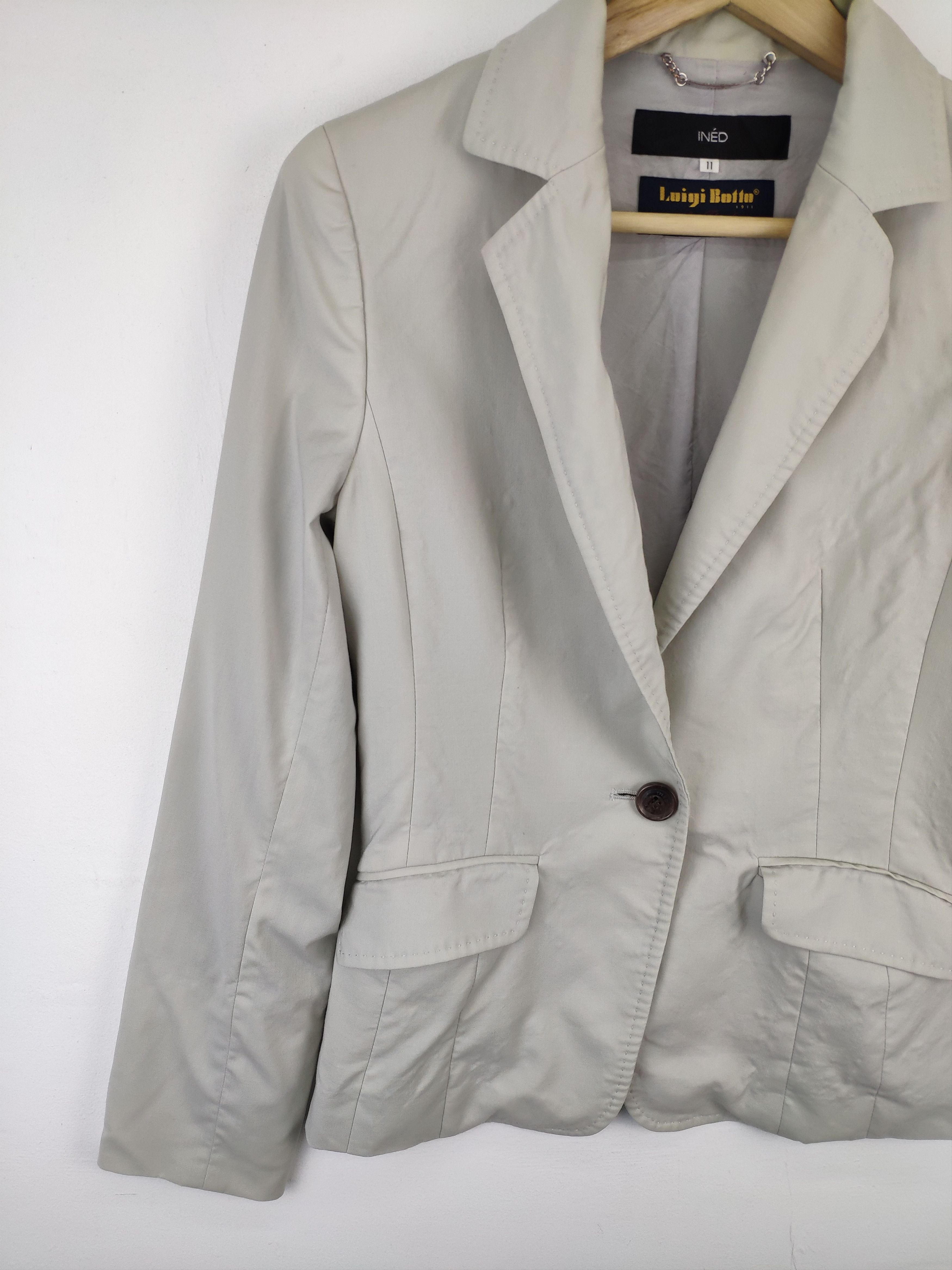 Designer × Yohji Yamamoto Ined Yohji Yamamoto Wool Blazer Jacket Size XS / US 0-2 / IT 36-38 - 6 Thumbnail
