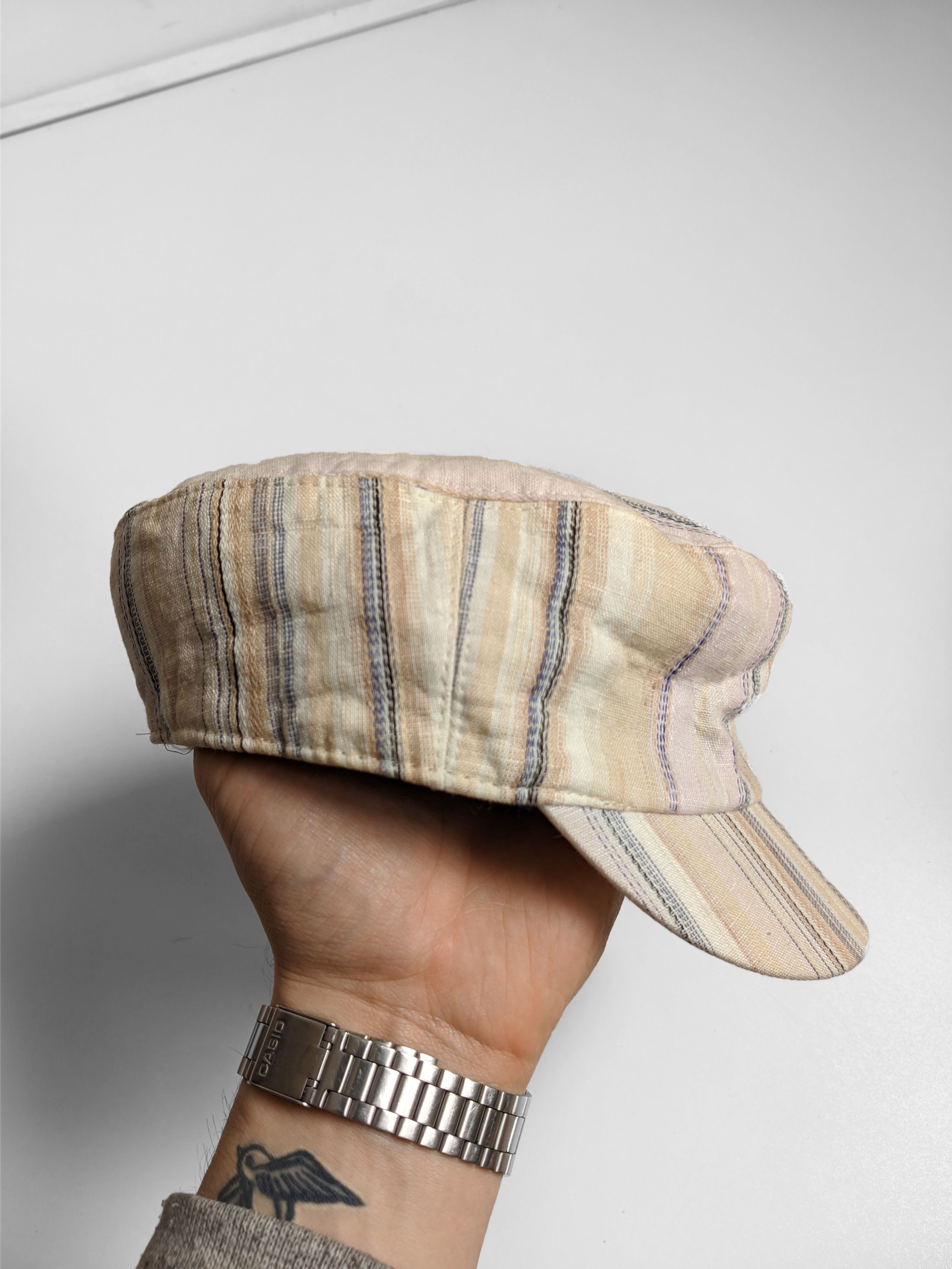 Kangol vintage kangol hat beret striped y2k Size ONE SIZE - 4 Thumbnail