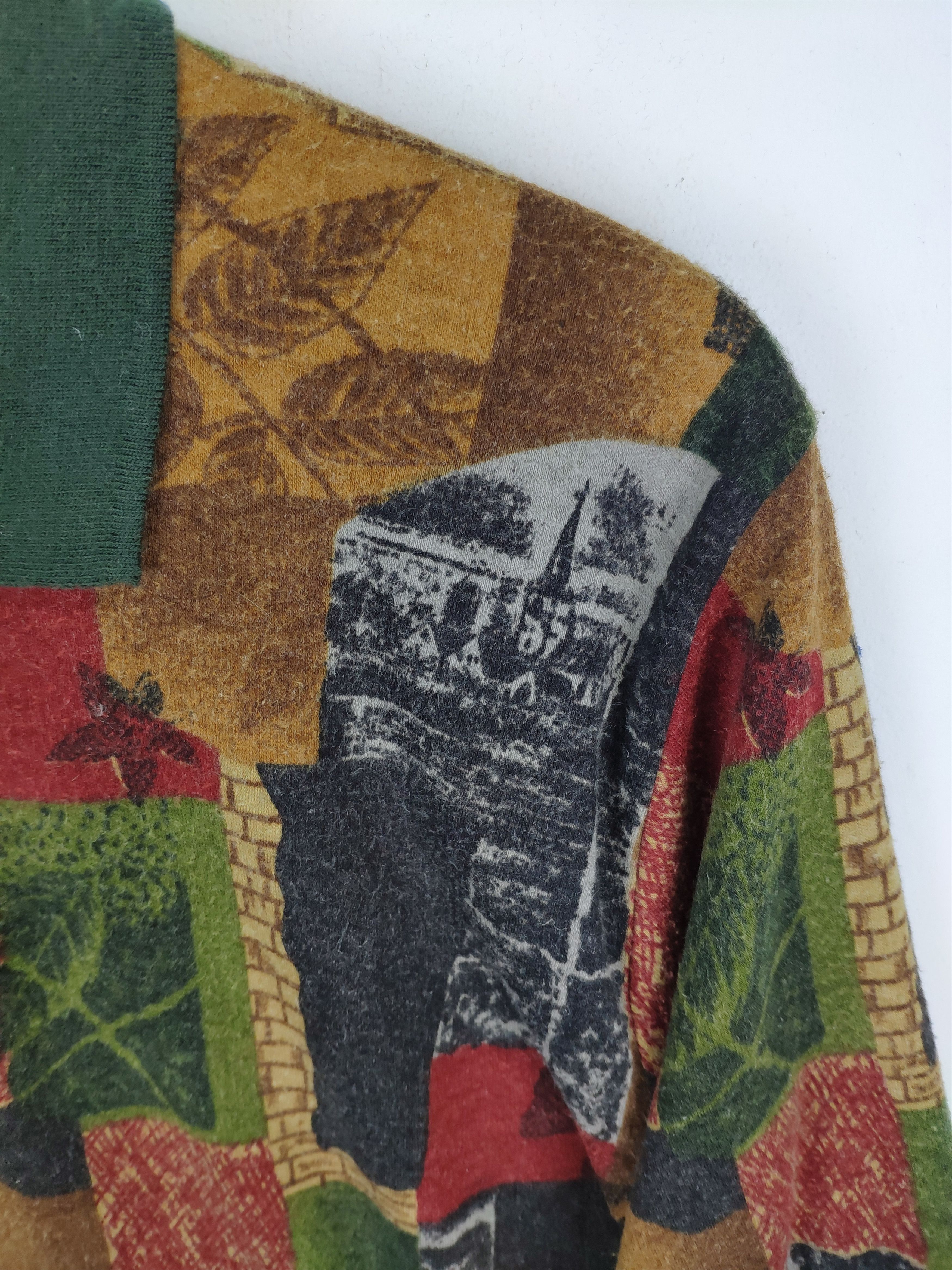 Japanese Brand × Vintage Vintage Polo Shirt Long Sleeve Art Motif Size M / US 6-8 / IT 42-44 - 9 Thumbnail