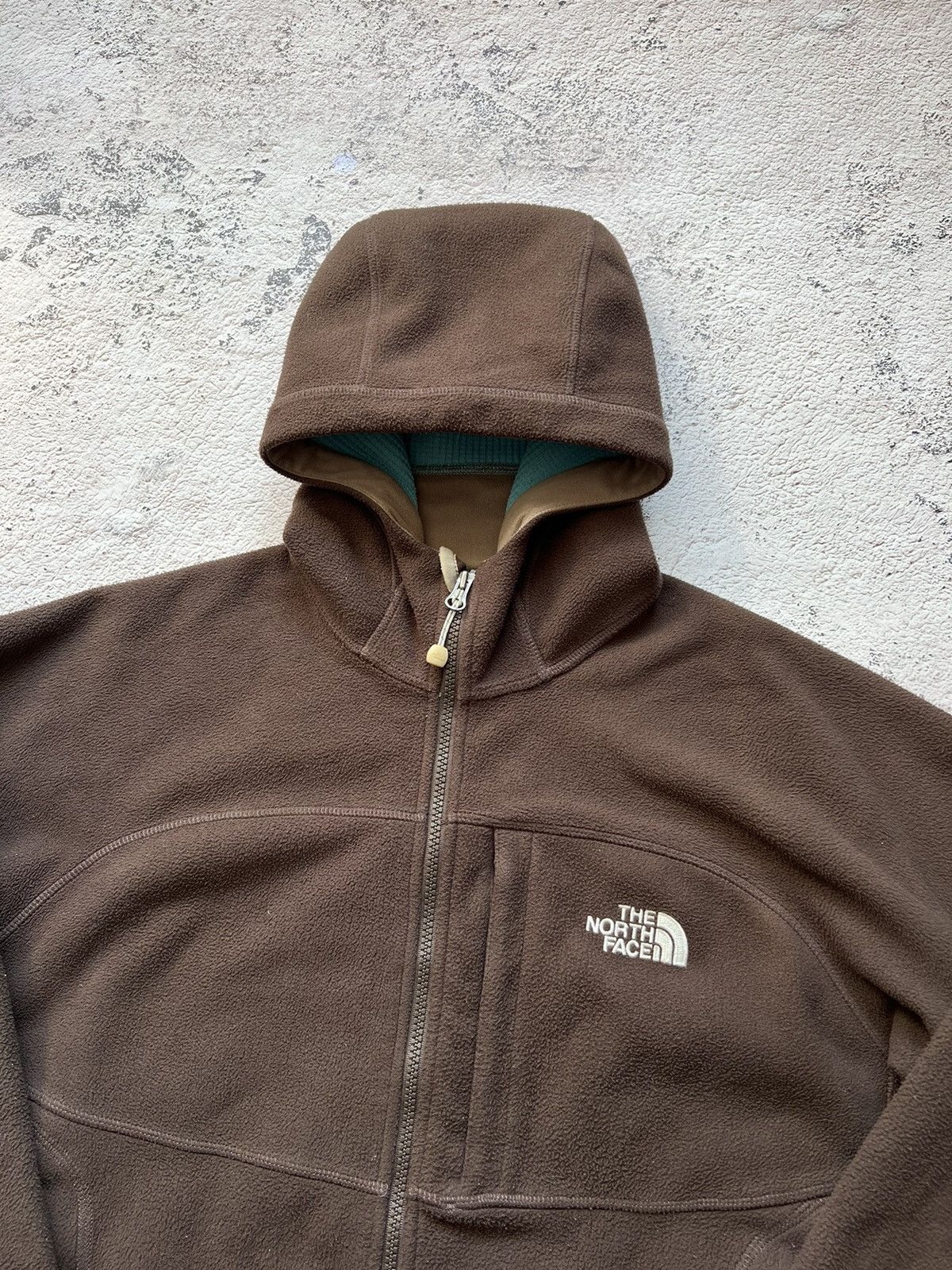 The North Face × Vintage 🤎 Vintage The North Face Brown Fleece Hoodie Jacket Size L / US 10 / IT 46 - 4 Thumbnail