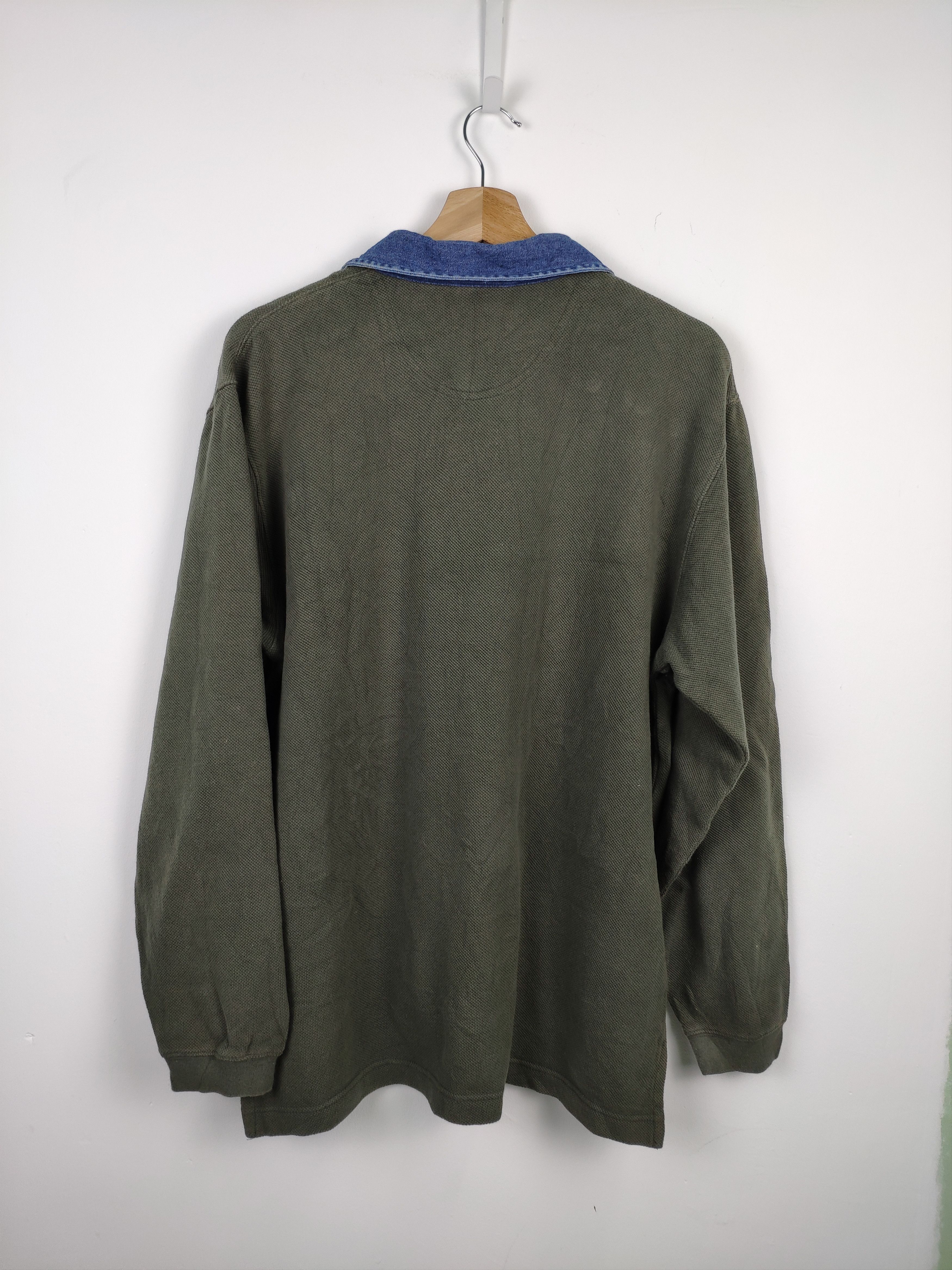 L.L. Bean × Vintage Steal 💥 Vintage LL Bean Polo Shirt Long Sleeve Size US M / EU 48-50 / 2 - 8 Thumbnail