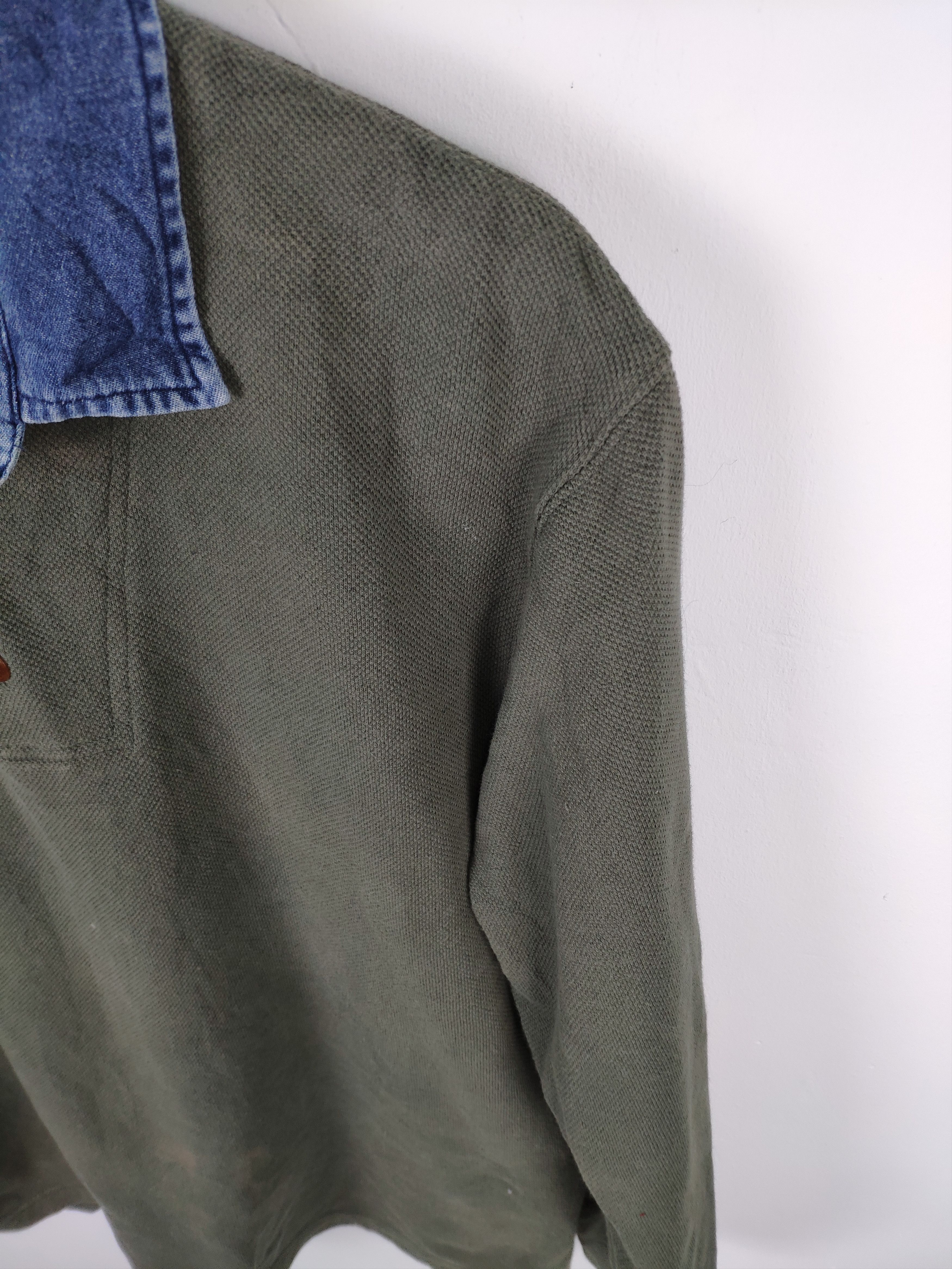L.L. Bean × Vintage Steal 💥 Vintage LL Bean Polo Shirt Long Sleeve Size US M / EU 48-50 / 2 - 4 Thumbnail
