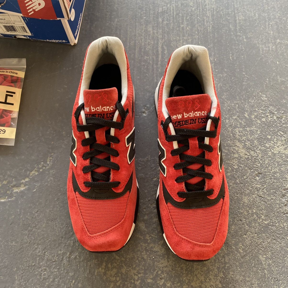 New Balance New Balance 998 M998 Red Size US 8.5 / EU 41-42 - 3 Thumbnail