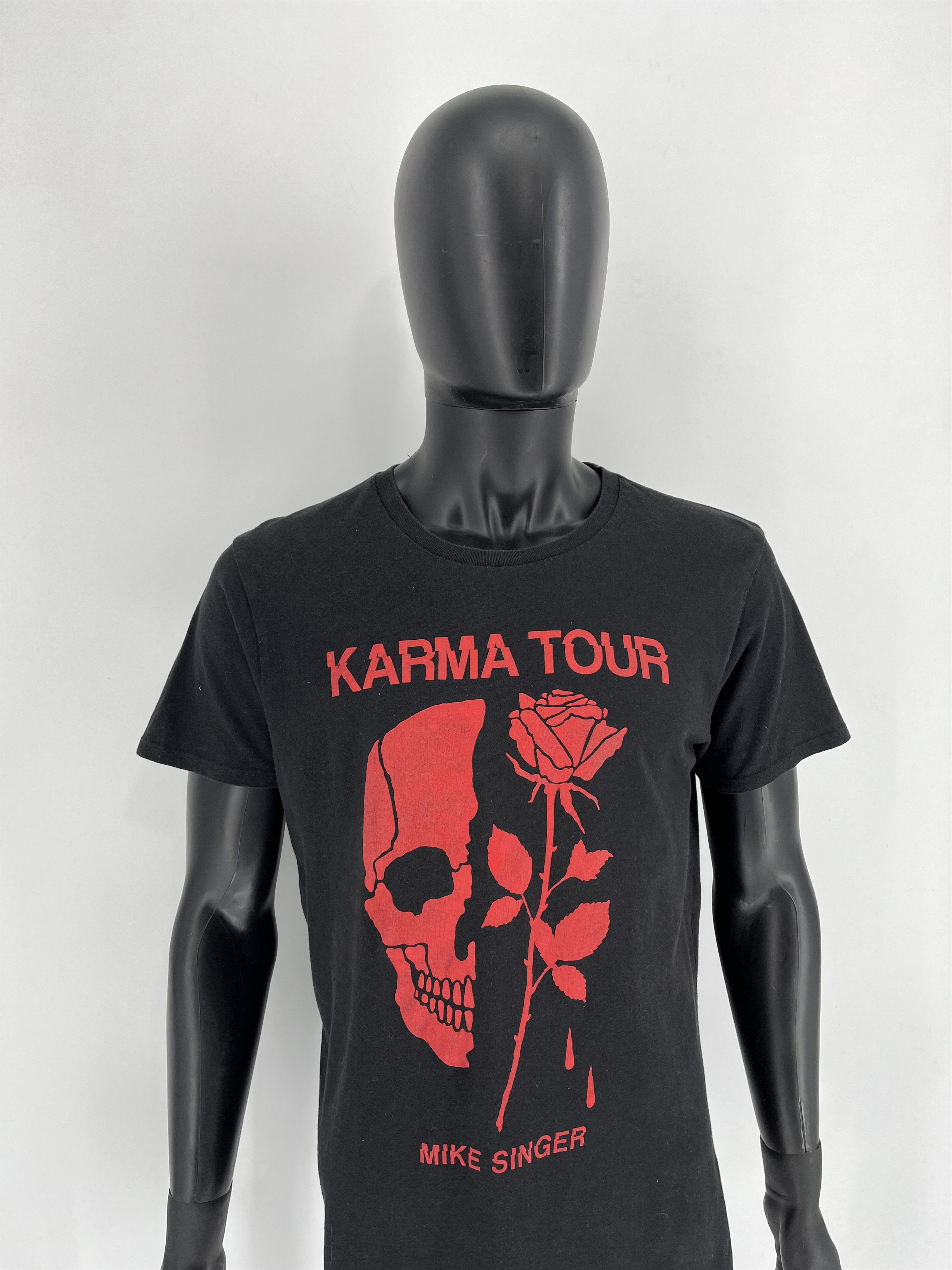 Band Tees Vintage Y2K "Mike Singer" Karma Tour Tee "Skull tee" Size US L / EU 52-54 / 3 - 3 Thumbnail