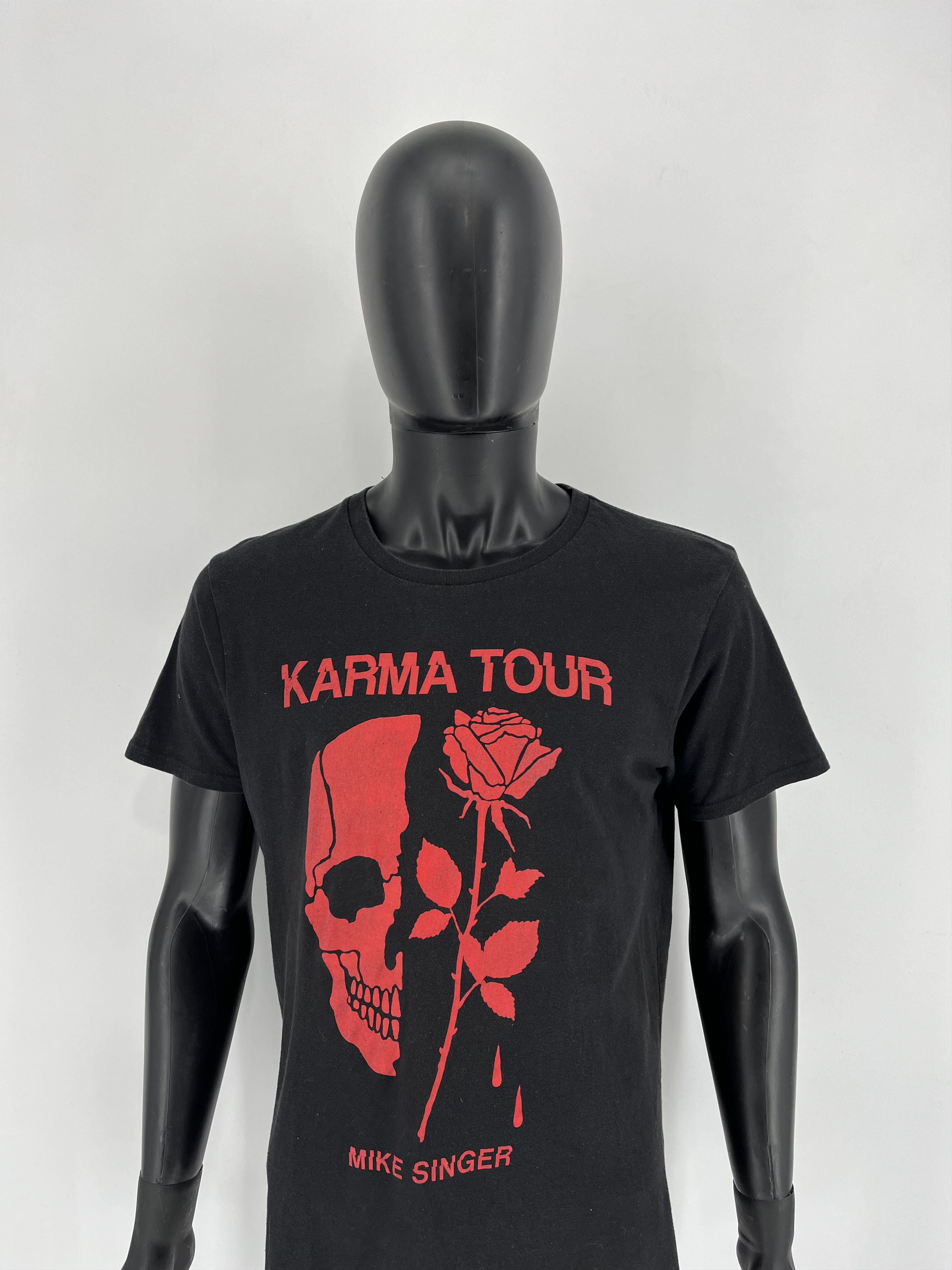 Band Tees Vintage Y2K "Mike Singer" Karma Tour Tee "Skull tee" Size US L / EU 52-54 / 3 - 1 Thumbnail