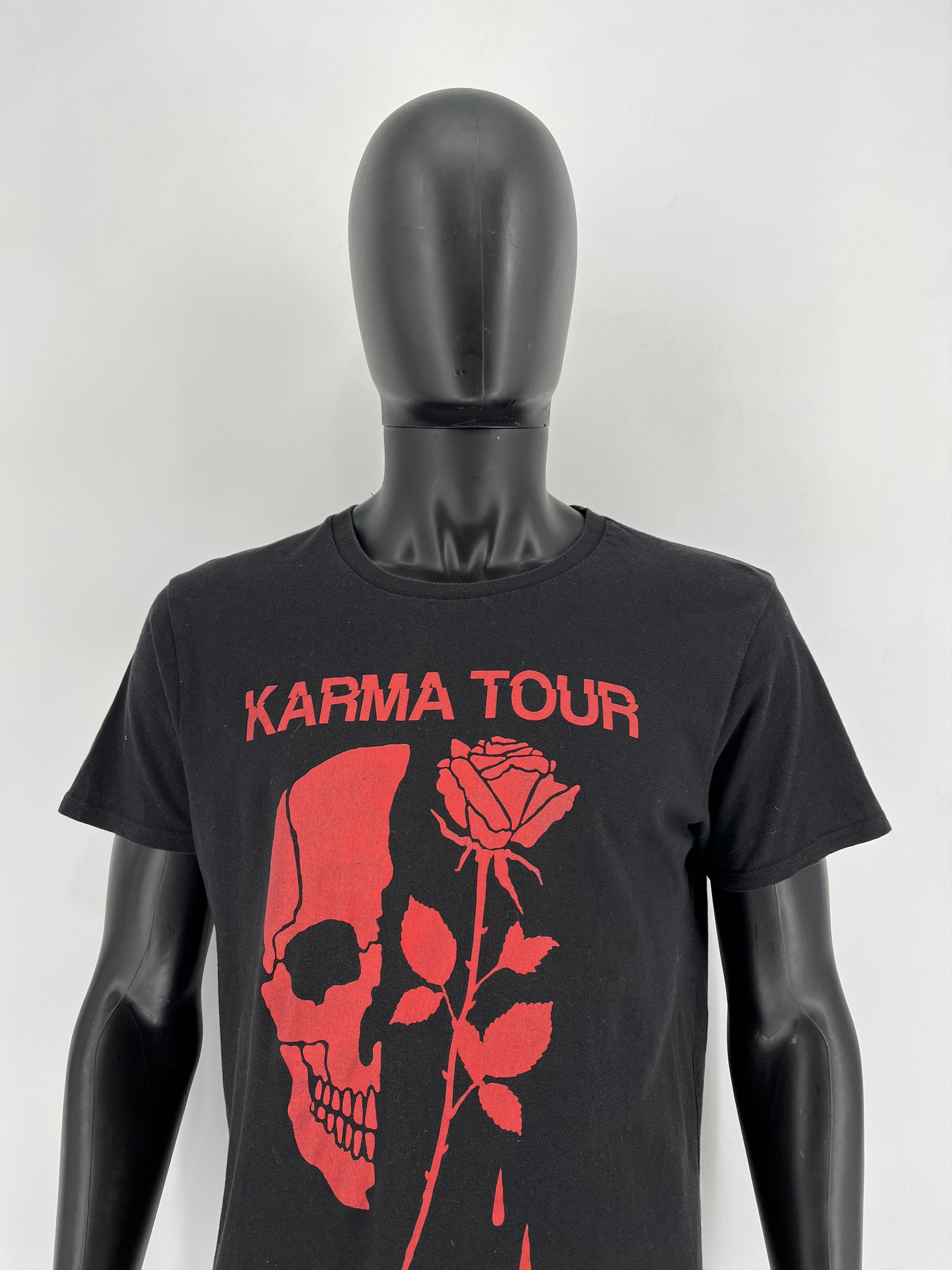 Band Tees Vintage Y2K "Mike Singer" Karma Tour Tee "Skull tee" Size US L / EU 52-54 / 3 - 5 Thumbnail
