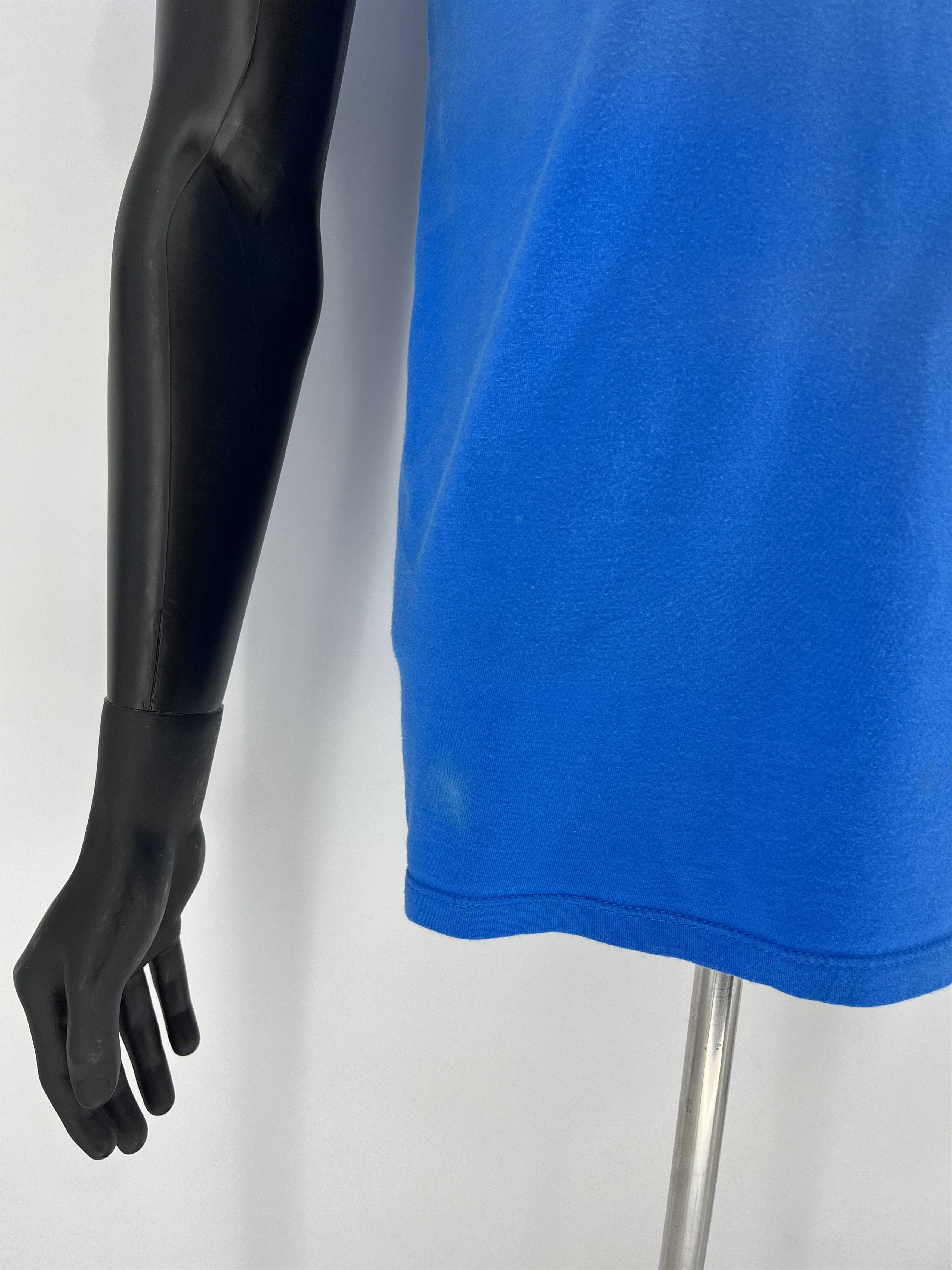 Nike × Vintage Vintage Y2K Nike Big Swoosh blue T-Shirt Size US M / EU 48-50 / 2 - 6 Thumbnail