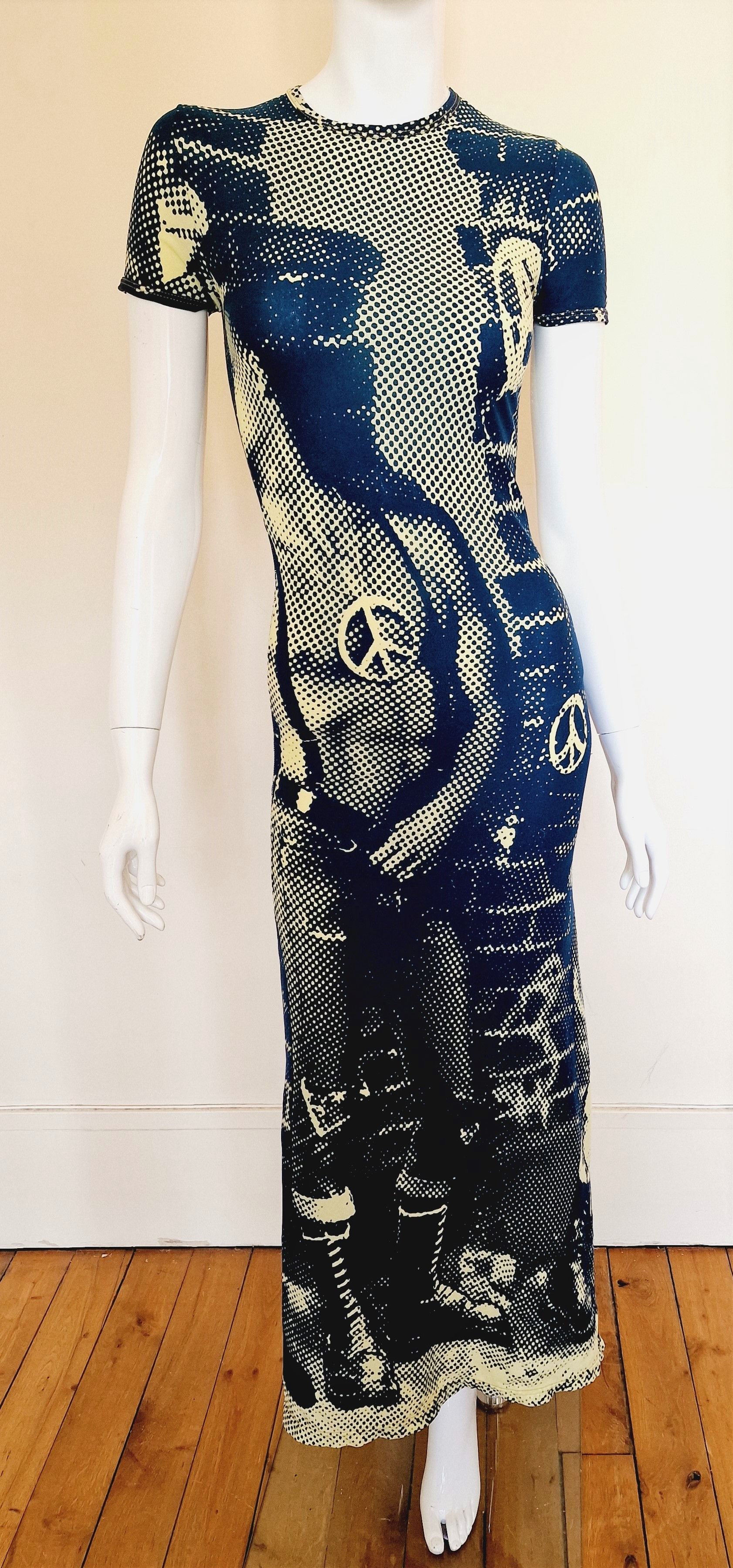 Jean Paul Gaultier Jean Paul Gaultier Punk Fight Against Racism 1997 Dress Size S / US 4 / IT 40 - 2 Thumbnail