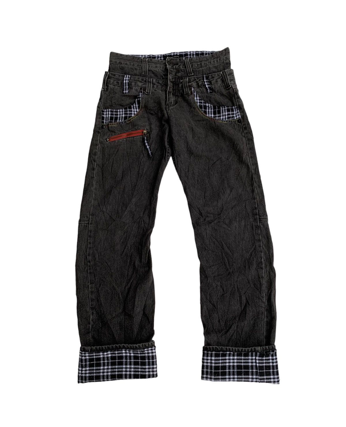 image of Beauty Beast x Hysteric Glamour Double Waits Ppfm Memory Special Pants in Dark Grey, Men's (Size 30