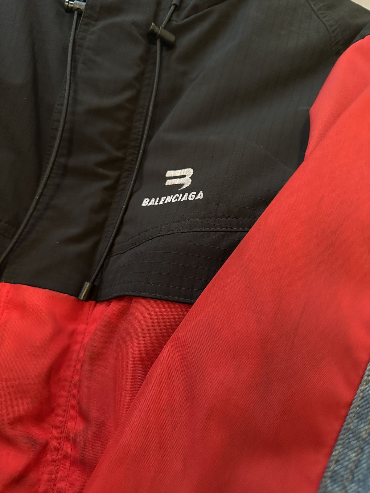 Balenciaga SS 21 Hybrid Denim Parka Size US XS / EU 42 / 0 - 6 Thumbnail