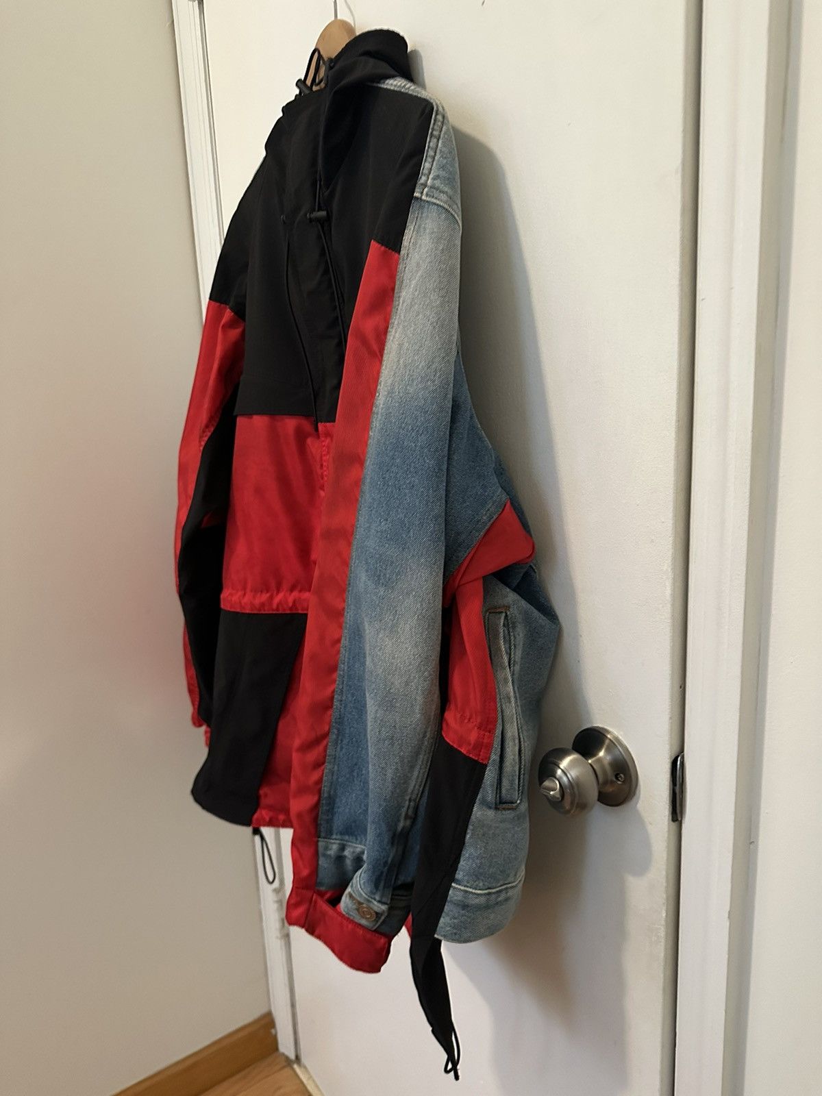 Balenciaga SS 21 Hybrid Denim Parka Size US XS / EU 42 / 0 - 4 Thumbnail