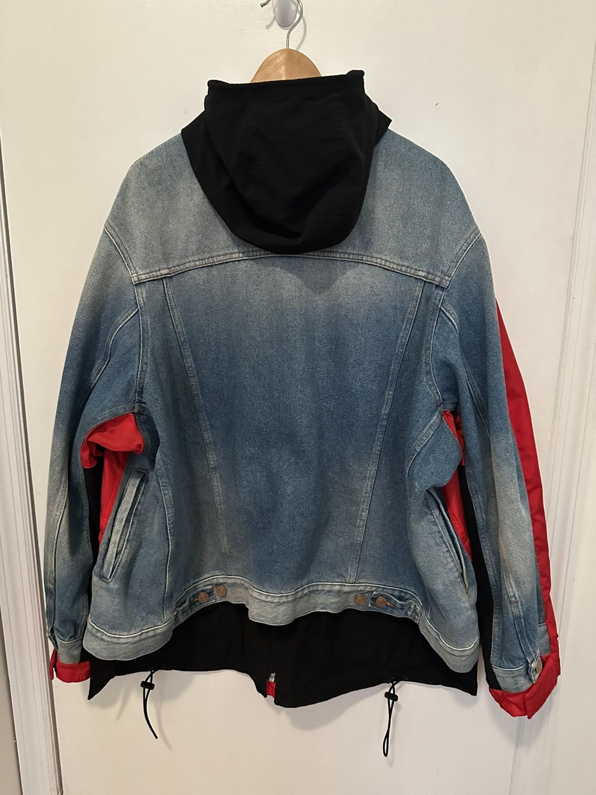 Balenciaga SS 21 Hybrid Denim Parka Size US XS / EU 42 / 0 - 5 Thumbnail