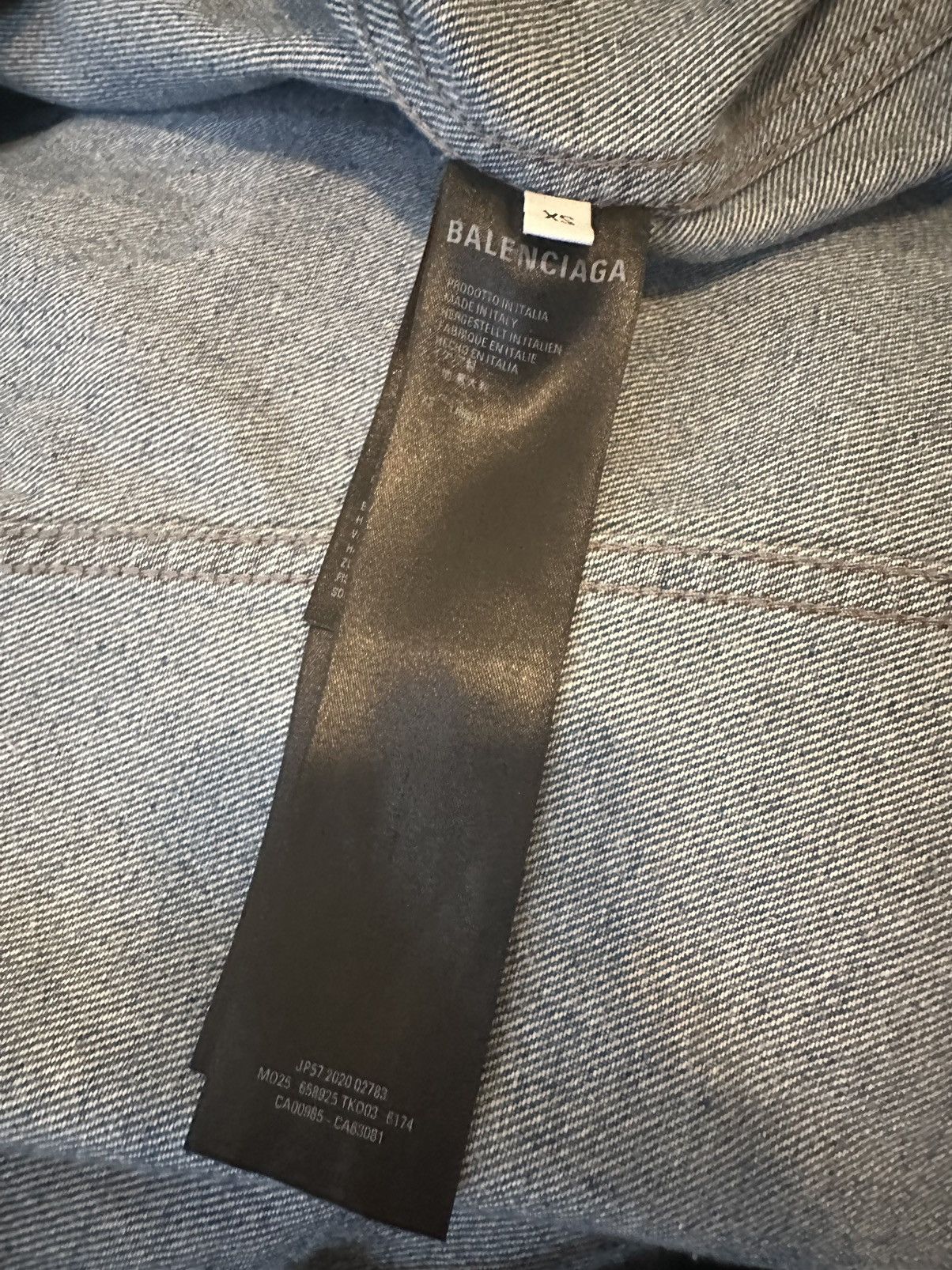 Balenciaga SS 21 Hybrid Denim Parka Size US XS / EU 42 / 0 - 8 Thumbnail