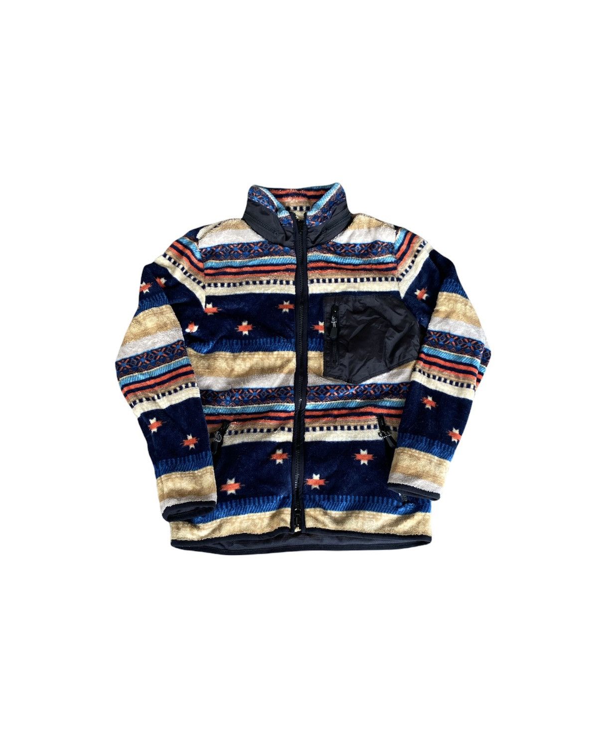 Japanese Brand Native Navajo Fleece Deep Pile Retro Jacket Size US S / EU 44-46 / 1 - 1 Thumbnail