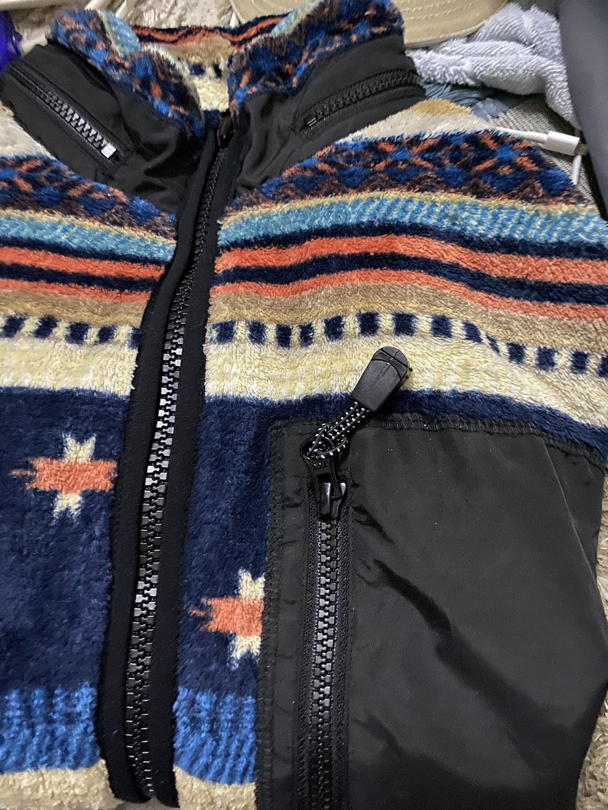 Japanese Brand Native Navajo Fleece Deep Pile Retro Jacket Size US S / EU 44-46 / 1 - 3 Thumbnail