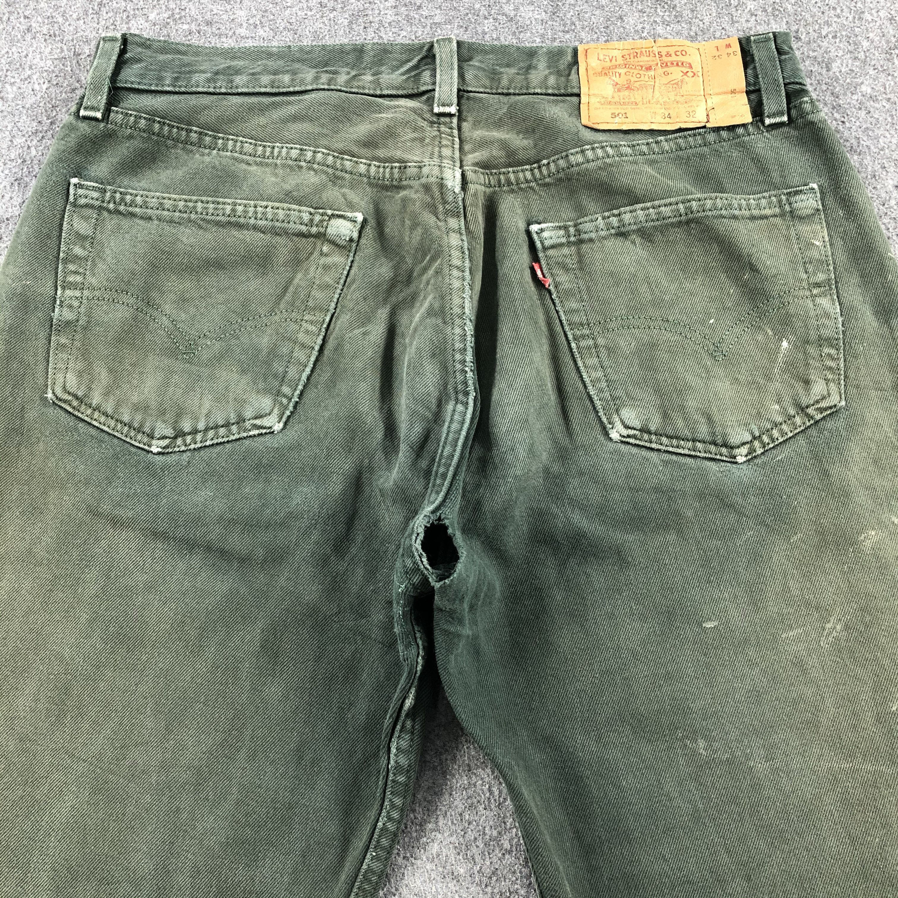Levi's × Vintage 90s Vintage Levis 501 Jeans-J1413 Size US 34 / EU 50 - 4 Thumbnail