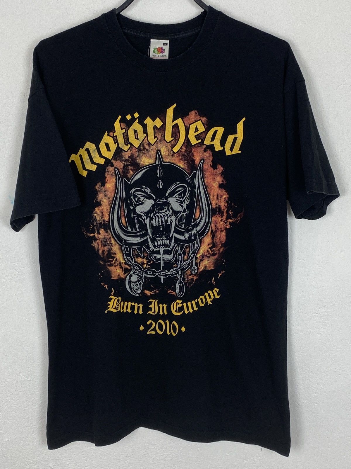Band Tees Motorhead 2010 Burn In Europe Tour T-Shirt In Black Size US M / EU 48-50 / 2 - 1 Thumbnail