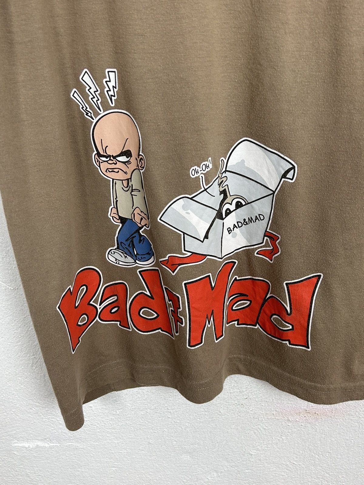 Vintage 00s Vintage Bad + Mad Skateboarding Y2K Design T-Shirt Size US M / EU 48-50 / 2 - 6 Thumbnail