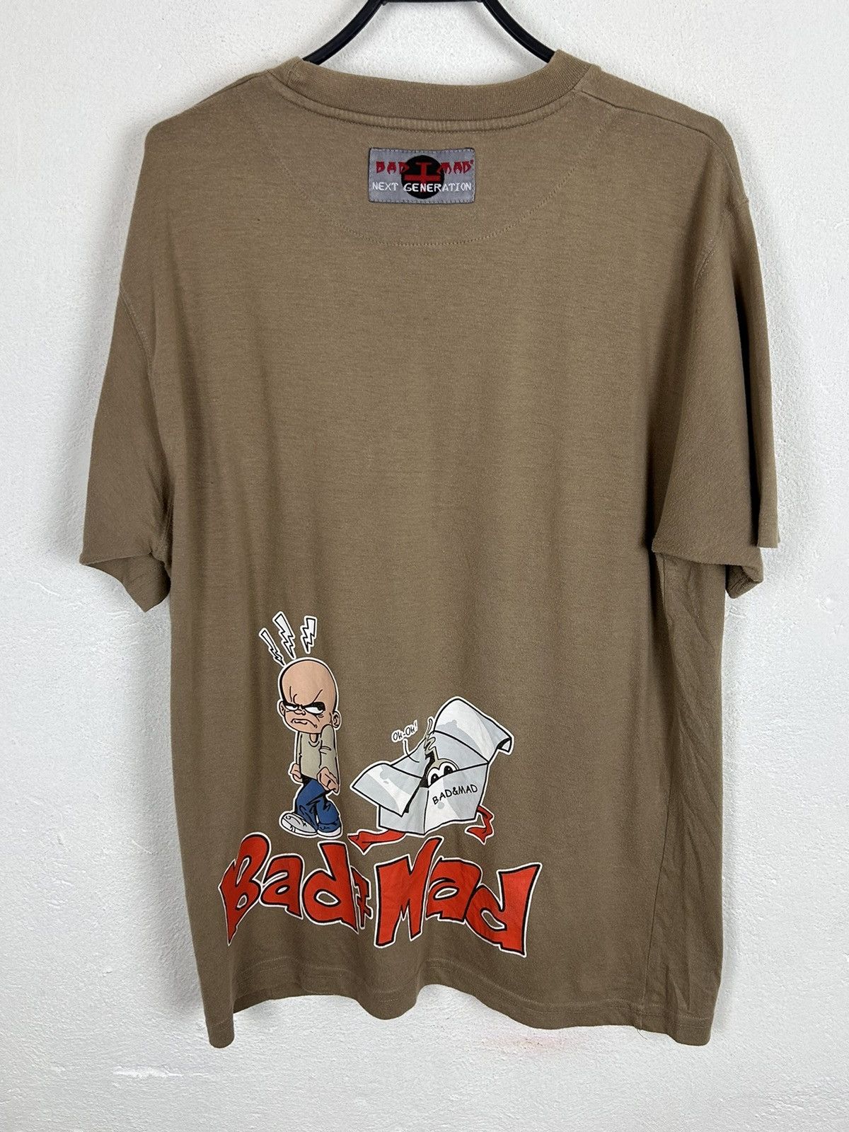 Vintage 00s Vintage Bad + Mad Skateboarding Y2K Design T-Shirt Size US M / EU 48-50 / 2 - 5 Thumbnail