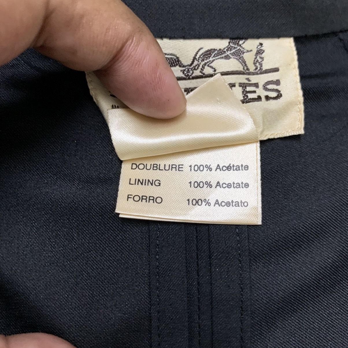 Hermes ARCHIVES🔥 80's Hermes Paris Silk Trench Coat #3931-136 Size M / US 6-8 / IT 42-44 - 13 Thumbnail