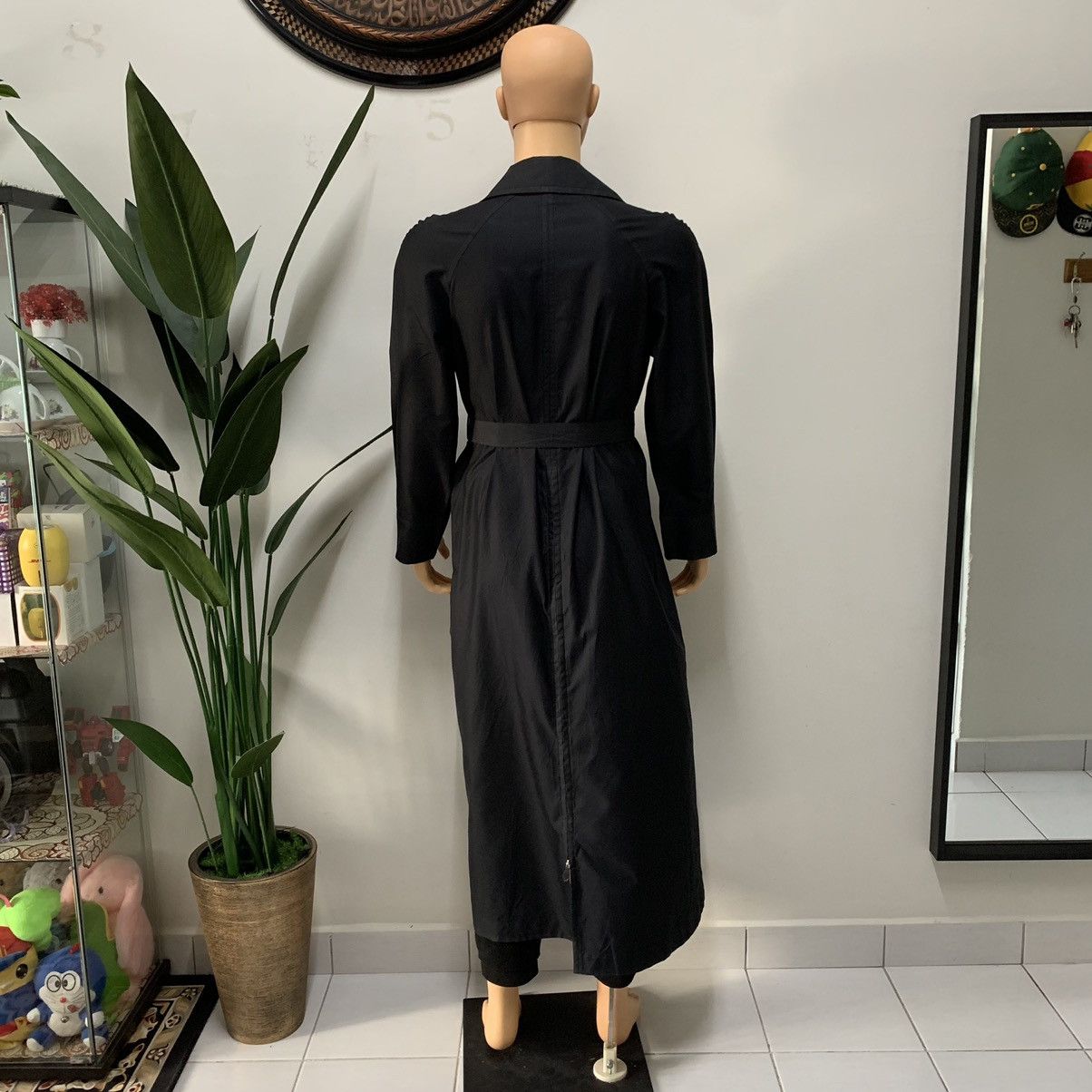 Hermes ARCHIVES🔥 80's Hermes Paris Silk Trench Coat #3931-136 Size M / US 6-8 / IT 42-44 - 15 Thumbnail