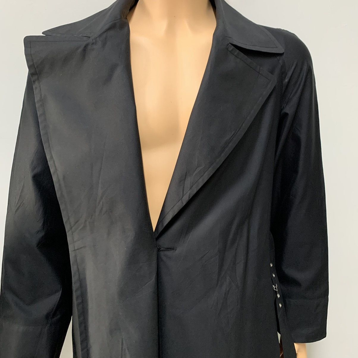 Hermes ARCHIVES🔥 80's Hermes Paris Silk Trench Coat #3931-136 Size M / US 6-8 / IT 42-44 - 6 Thumbnail