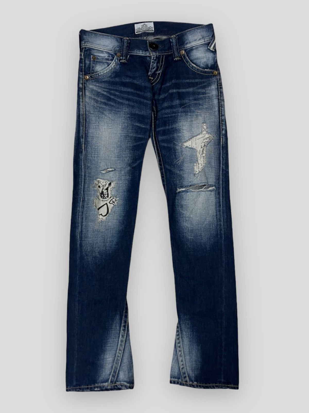 image of Beauty Beast Send Offer Jpn Genuine Made Reject Rocker Distressed Denim, Men's (Size 30)