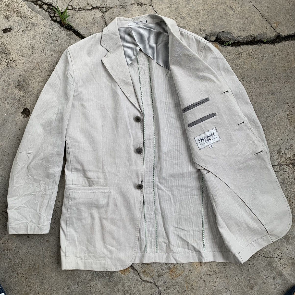 Japanese Brand Kansai Yamamoto Homme chore blazer light jacket Size US M / EU 48-50 / 2 - 2 Thumbnail