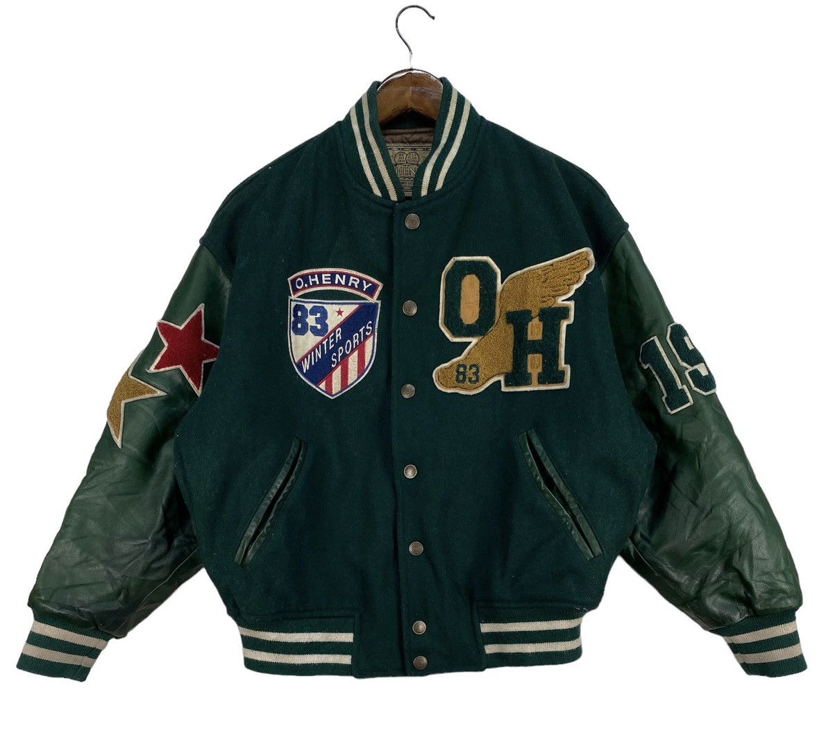 Vintage Vintage O,Henry 83 Baseball Varsity Jacket Size US M / EU 48-50 / 2 - 3 Thumbnail